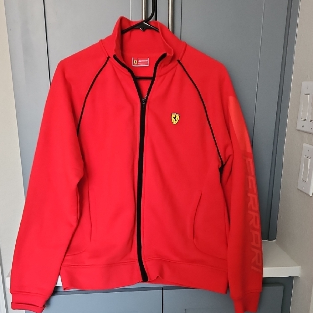 Ferrari Red Zip-Up Jacket